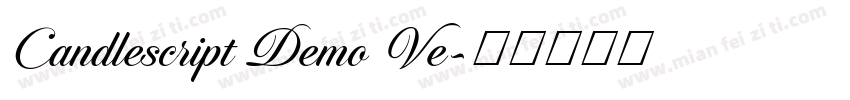 Candlescript Demo Ve字体转换
